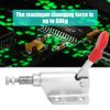 Galvanized Iron 10mm Range Push Pull Toggle Clamp 60kg Capacity Vertical Hand Tool for Welding and