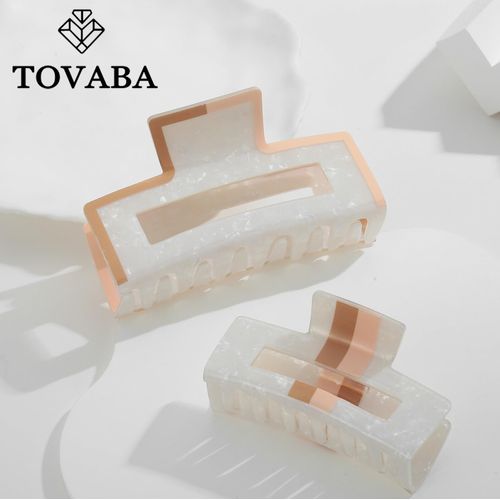 TOVABA 2 Pcs Hair Claw Clips for Women Trendy Hair Clips Big Matte Banana Clips Strong Hold Banana Clips for Thick Thin Hair Hair Accessories Gift for Women