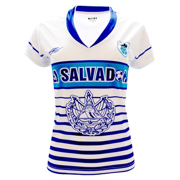 Arza Sports El Salvador Women Soccer Jersey (Medium, White)