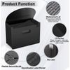 Vanulee Expanding Box File Organiser with 13 Pockets, Concertina A4 Document Folder, Black