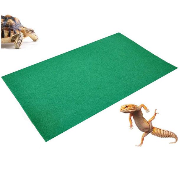 47.2" X 23.6" Reptile Carpet Large Mat Substrate Liner Bedding Reptile Supplies for Terrarium Lizards Snakes Bearded Dragon Gecko Chamelon Turtles Iguana