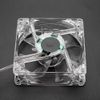 USB Portable Transparent CPU Cooling Fan - Universal for Computers with 4 Color Lamps