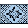 Island Floral Diamond Stencil