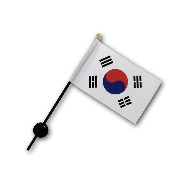 Korea [Korea] Flag [Mini Flag Pole with Suction Cup with high-grade TR]
