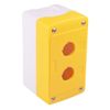Yellow/White 2 Hole 22mm Control Station Switch Box Enclosure IP65