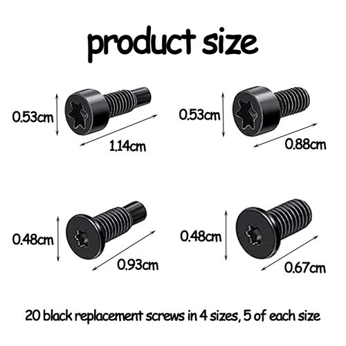 20pcs Replacement Doorbell Screw Set, Smart Doorbell Screws, Ring Doorbell Spare Screws, Fastening Screw Replacement, Universal Doorbell Screw Accessories