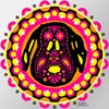 CafePress Peanuts Snoopy Circle Light Medium Die Cut Sticker, 5.75" x 5.75" Clear