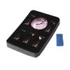 2 Set Magnetic Nail Tips Stand Holders Prefessional Manicure Tools Set Magnetic Alloy Nail Art Tip Practice Stand Set for Salon DIY and Practice Manicure (Pink and Purple)