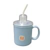 Petit Aid HS-N4 Mug with Straw, Blue, 11.8 fl oz (340 ml), Commercial Straw, Microwave Safe, Dishwasher Safe, Boiling and Disinfecting Compatible, Made in Japan, 1 Piece