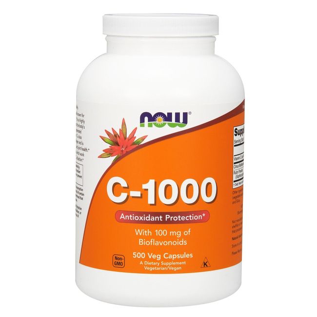 NOW Foods Vitamin C-1000, 500 Veg Capsules