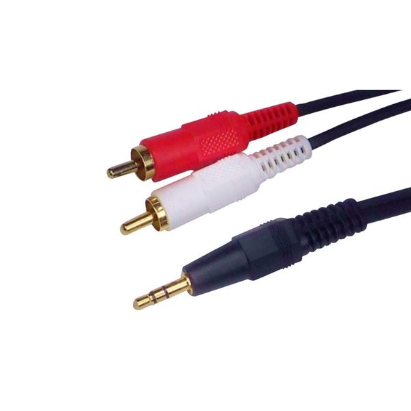 MST-1.5 (1.5m) 3.5 Stereo Mini Plug-RCA Red White OFC Audio Cable
