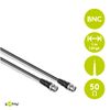 Goobay 50272 BNC Connector Cable, (RG58), Shielded, Black, 1 m Cable Length