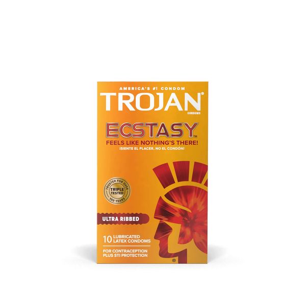 Trojan Ecstasy Ultrasmooth Lubricant,10-count