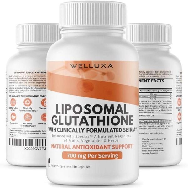 Welluxa Liposomal Glutathione 700 mg 60 Tablets, Basic