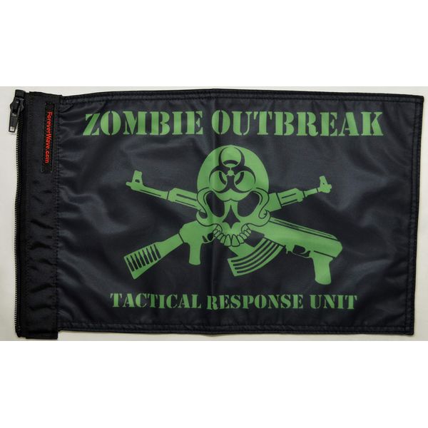Forever Wave Zombie Outbreak Tactical Flag