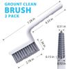 Handheld Grout Cleaner Brush V Shape Stiff Grout Cleaning Brushes for Tile Floor
