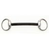 Nylon Mullen Mouth Eggbutt Snaffle with Small Rings 5"
