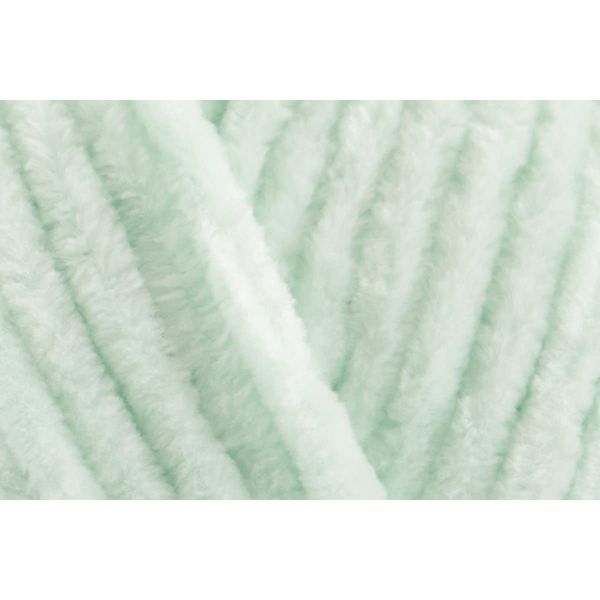 King Cole Yummy Chunky Crochet Yarn, 100% Polyester Plush texture Knitting Wool for blankets, Throws, Scarves & Shawls - 100g Ball - Mint (2221) - Single (1 Ball)