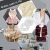 Flying Horse66 30 Sets Plastic Sew on Snap Fasteners, Transparent Press Studs Plastic Snaps Button, 21mm
