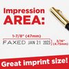 Mark 2000 12-Phrase Dater - Date & Phrase Self-Inking Stamp - Black Ink