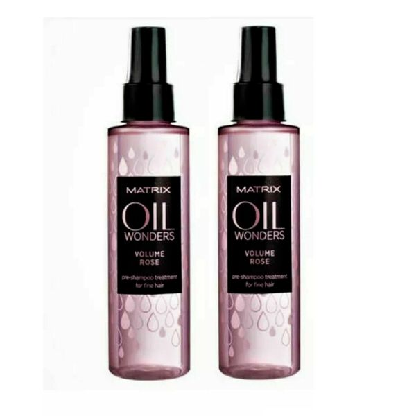 Matrix Oil Wonders Volume Rose Pre-Shampoo Treatment 4.2 oz (pack of 2)