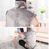Large Heating Pad Back Pain Relief Weighted Fast Heating Wrap Heat Therapy Gray