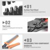 Icrimp Open Barrel Terminal Crimping Tool for Molex Style DELPHI AMP TYCO Deutsc