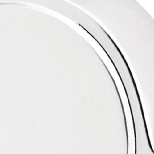 Emtek Door Bell Button With Modern Rectangular Rosette (Polished Chrome)