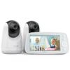 VAVA 720P 5" HD Baby Monitor with 2 Camera & Audio 4500 mAh Battery Baby Care