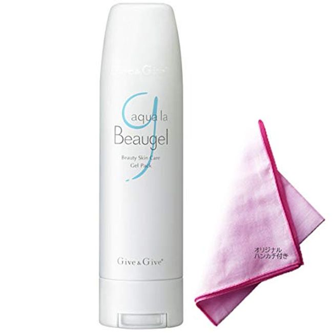 Give&Give Gel Pack, Aqua View Gel, 7.1 oz (200 g), EGF Formula, Set of 2 Original Handkerchiefs