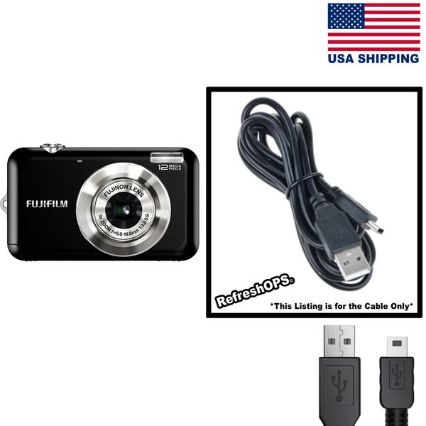 Fujifilm FinePix JV100 12 MP Digital Camera USB Cable Transfer Cord Replacement
