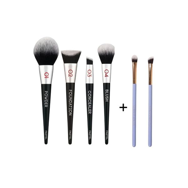 Profashion Makeup Brush Set (4'LÜ PROFESYONEL MAKYAJ FIRÇA SETİ) (GÖLGELENDİRME FIRÇASI HEDİYELİ)