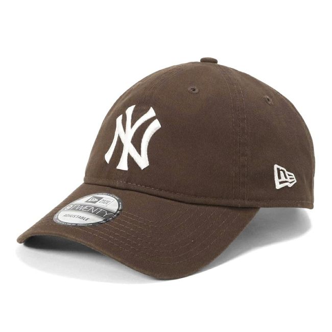 New Era 9TWENTY Washed Cotton New York Yankees Cap 13552112 (Brown/F/Men's, Lady's)