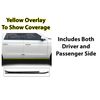 BOGAR TECH DESIGNS Lower Side Chrome Delete Overlay Compatible with Ford Expedition Max 2022-2024, Gloss Black