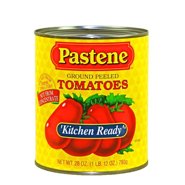 Pastene Kitchen Ready Ground Peeled Tomatoes - Net Wt. 28 oz.
