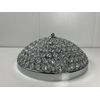 Chrome Flush Mount Crystal Ceiling Light, 11.8” x 4.7”