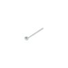 Pack of 24 Solid 925 Sterling Silver Silver Ball Nose Studs
