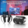 Silicone Protective Set for Meta Quest 3S - Face Cover, Controller Grip, VR Shell, VR Accessories (Black)