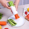 NEEVAS Vegetable Cucumber Divider Gadget Carrot Strawberry Splitter Cutting Slicer Tool