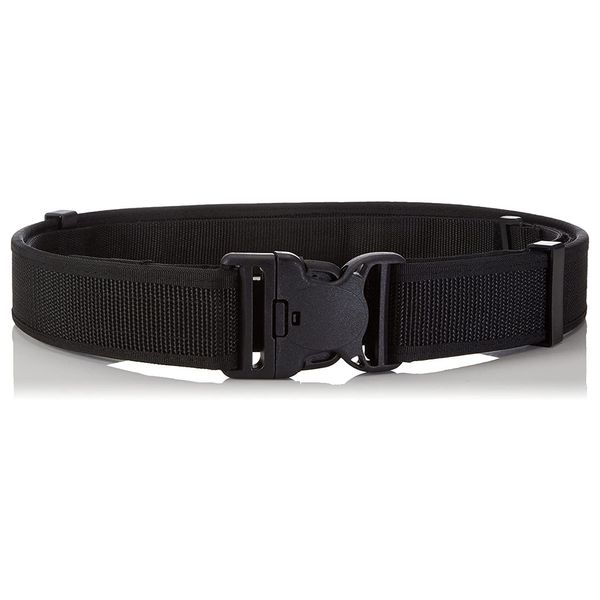 TacFirst Service Belt Black Police Security BW Emergency Service with Velcro Lower Belt, black, l