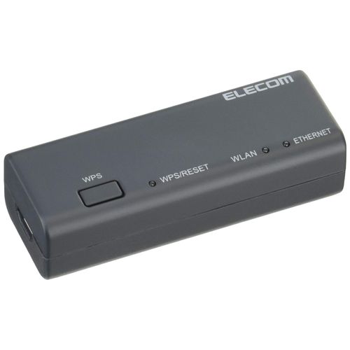 エレコム WiFiルーター 無線LAN ポータブル 300Mbps ACアダプタ付属 WRH-300BK3