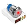 SmartSwitch 22mm Devil Eye DOT Stainless Steel Latching SPST Push Button Red LED Metal Switch DE22