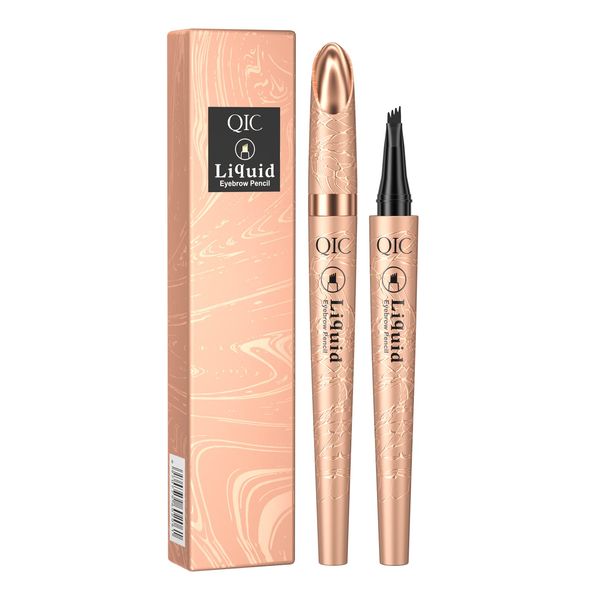 ObiPosay Waterproof Light Brown Eyebrow Microblading Pen - Four Point Brow Pen for Natural-Looking Eyebrows, Long-Lasting and Smudge-Proof.(Light Brown/01)