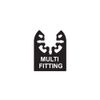 Faithfull FAIMFKIT3 Wood Cutting, Oscillating Multi-Function Tool Blade 3 Piece Set. Compatable with Most Popular Multi Tool Brands