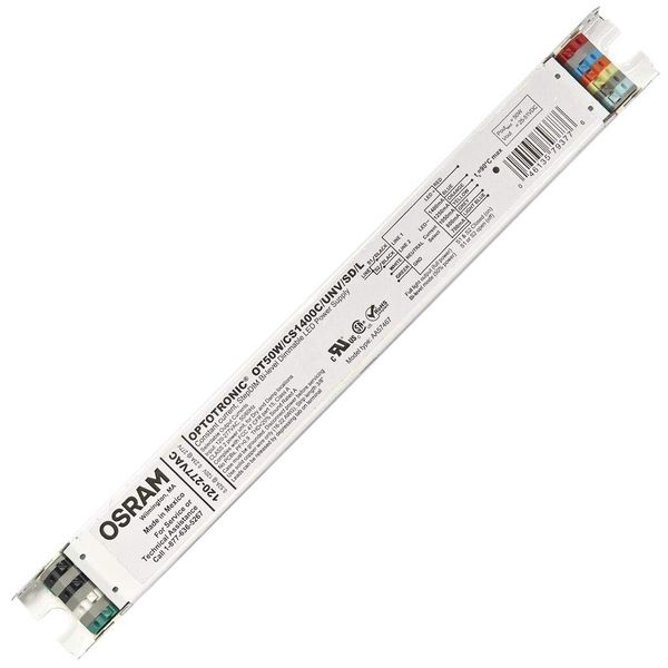 OSRAM OPTOTRONIC 50W Constant Current Step-Dimmable LED Power Supply, 1 Pack, White