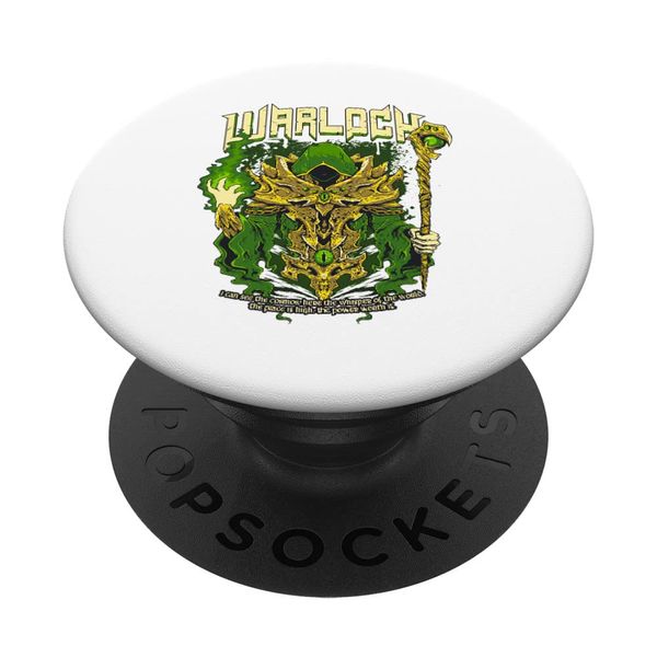 Warlock Player Character Role Playing Game Funny RPG PopSockets Swappable PopGrip