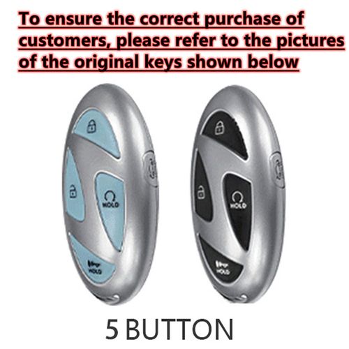 EJOAOJE Smart Key Protective Shell for Hyundai Key Fob Cover with Keychain Fits for Hyundai Santa Fe Grandeur KONA Ioniq 6 Elantra 2022-2025 Remote Key Vehicle Accessories
