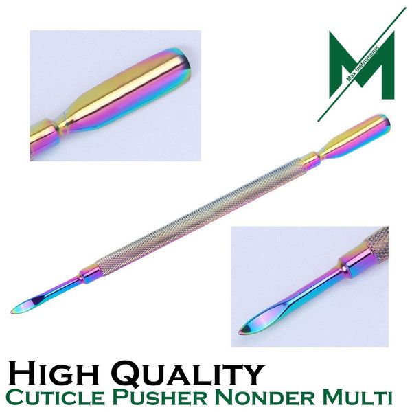 Cuticle Pusher Manicure Pedicure Remover Nail Cleaner Stainless Steel Tool Set