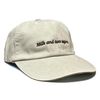 Vivian Flytrap Unisex Milk and Two Sugars Washed Embroidered Dad Baseball Cap - Cream