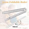 Foldable Ruler 30cm - 4 Pack, Metric Measurement Tool for Home, Office & School